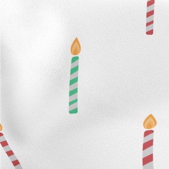 Red And Green Candle Pattern Stretch Ponte