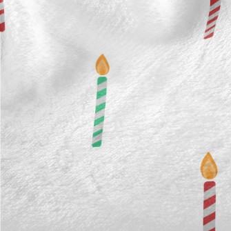 Red And Green Candle Pattern Minky