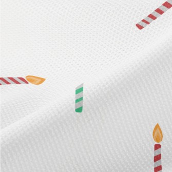 Red And Green Candle Pattern Piqué