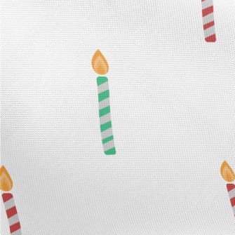 Red And Green Candle Pattern Pongee