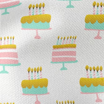 Pink And Blue Birthday Dove Waterproof Canvas