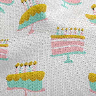 Pink And Blue Birthday Dove Athletic Mesh Flat Back