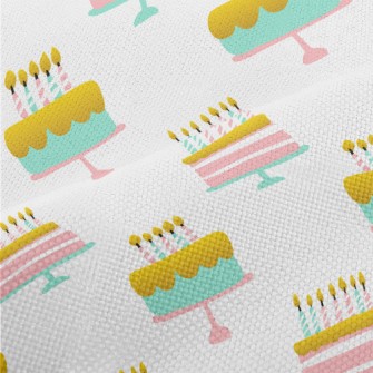 Pink And Blue Birthday Dove Performance Linen
