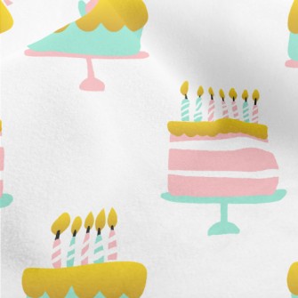 Pink And Blue Birthday Dove Micro Fleece