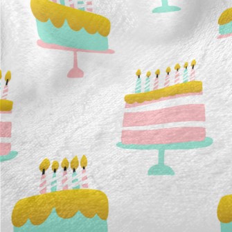 Pink And Blue Birthday Dove Minky