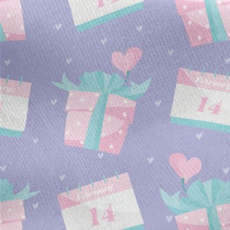 Valentine's Day Date And G Jersey Backed Fleece