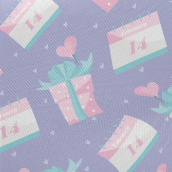 Valentine's Day Date And G Midweight Cotton Poplin