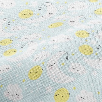 Smile Moon Stars Cloud Performance Linen