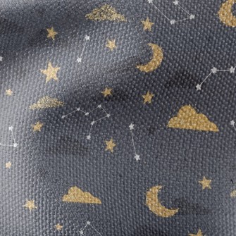 Shining Moon Stars Cloud Waterproof Canvas