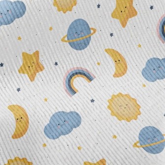 Sun Stars Cloud Rainbow Standard Corduroy