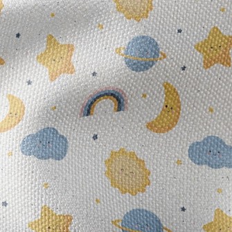 Sun Stars Cloud Rainbow Waterproof Canvas