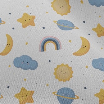 Sun Stars Cloud Rainbow Chiffon