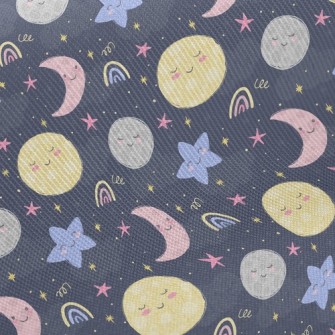 Cartoon Planet Moon Twill