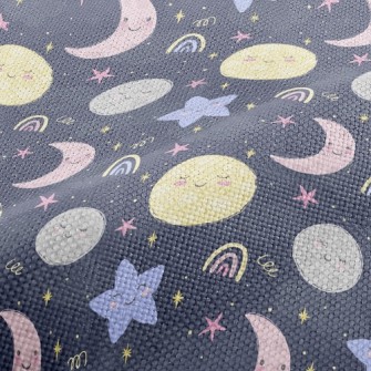 Cartoon Planet Moon Performance Linen