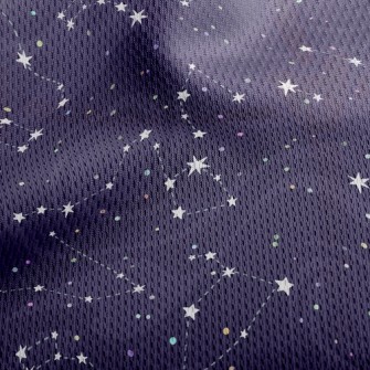 Dots, Lines, Stars Athletic Mesh Flat Back