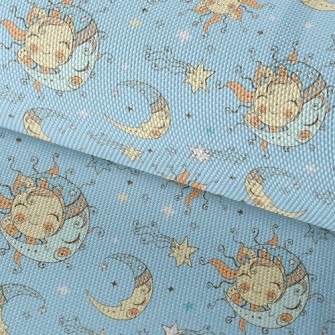Smiling Sun And Moon Waterproof Oxford