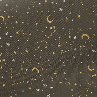 Moon And Constellations Twill