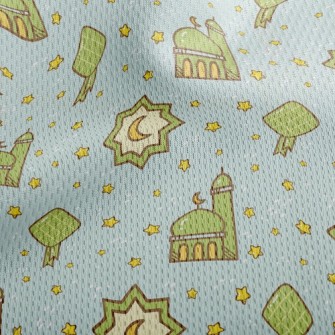 Islamic Architecture Athletic Mesh Flat Back