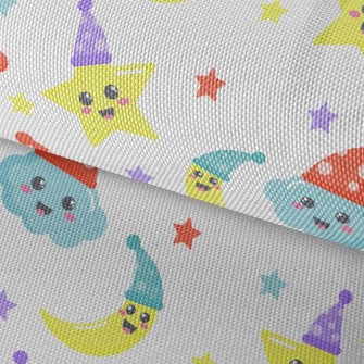 Hat Stars Moon Waterproof Oxford