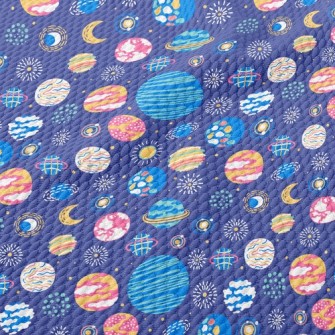 Cosmic Planet Birdseye Piqué
