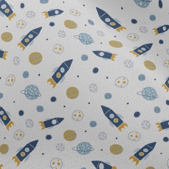 Space Shuttle And Planet Chiffon