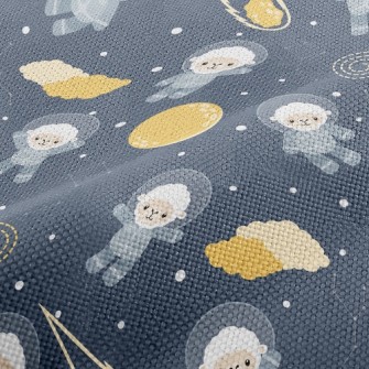 Space Sheep And Moon Performance Linen