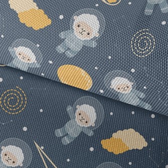 Space Sheep And Moon Waterproof Oxford