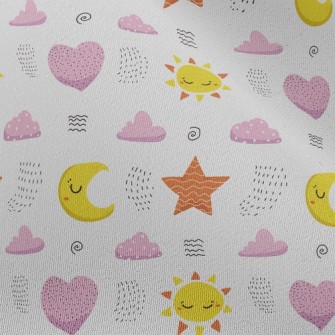 Simple Line Stars Chiffon