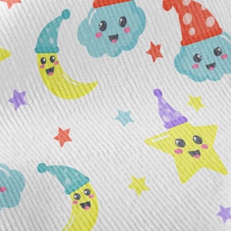 Hat Stars Moon Standard Corduroy