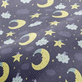 Good Night Moon Stars Cloud Performance Linen