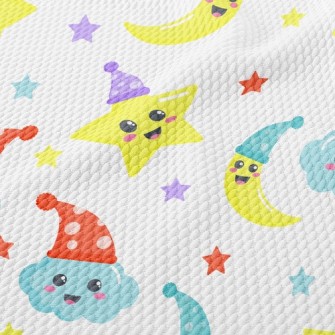 Hat Stars Moon Birdseye Piqué