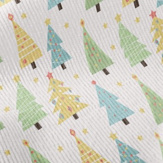 Stars Decorate Christmas Tree Standard Corduroy