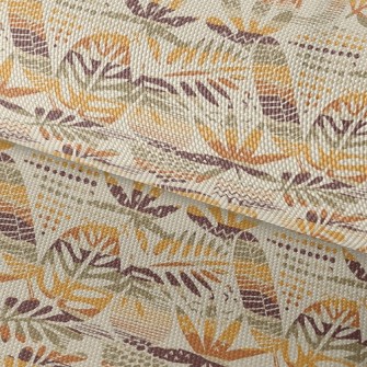 Tropical Hollow Leaves Waterproof Oxford