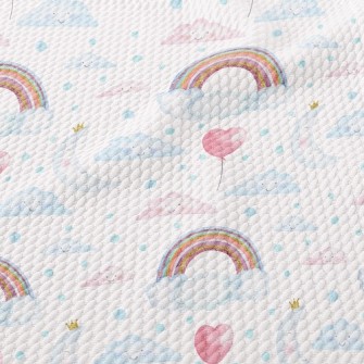 Happy Rainbow Birdseye Piqué