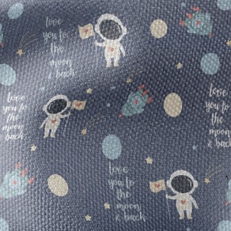 Astronauts Land On The Moon Waterproof Canvas