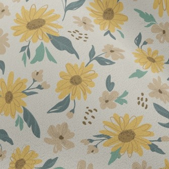 Doodle Sunflower Chiffon