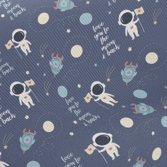 Astronauts Land On The Moon Twill
