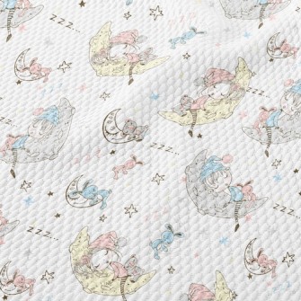 Kids Animal Sleep Time Birdseye Piqué