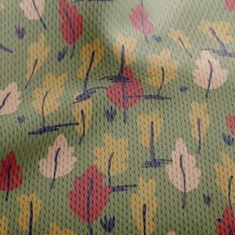 Growing Small Leaves Athletic Mesh Flat Back