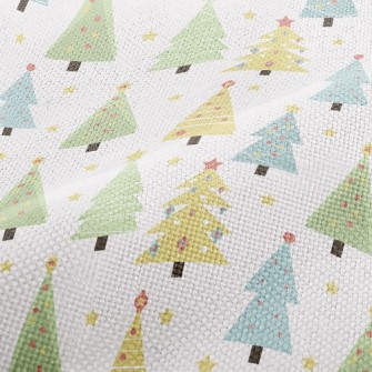 Stars Decorate Christmas Tree Performance Linen