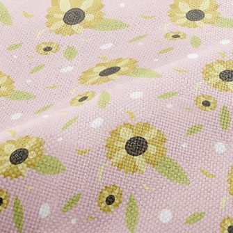 Elegant Sunflower Performance Linen