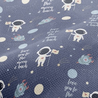 Astronauts Land On The Moon Performance Linen