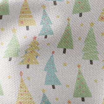 Stars Decorate Christmas Tree Waterproof Canvas