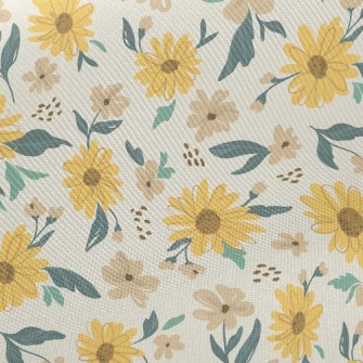 Doodle Sunflower Twill