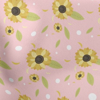 Elegant Sunflower Stretch Ponte