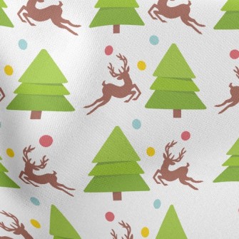 Elk And Christmas Tree Stretch Ponte