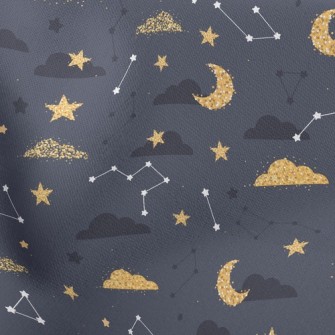 Shining Moon Stars Cloud Stretch Ponte