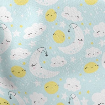 Smile Moon Stars Cloud Stretch Ponte
