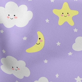 Shy Stars, Moon And Clouds Stretch Ponte