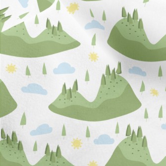 Forest Scenic Area Micro Fleece